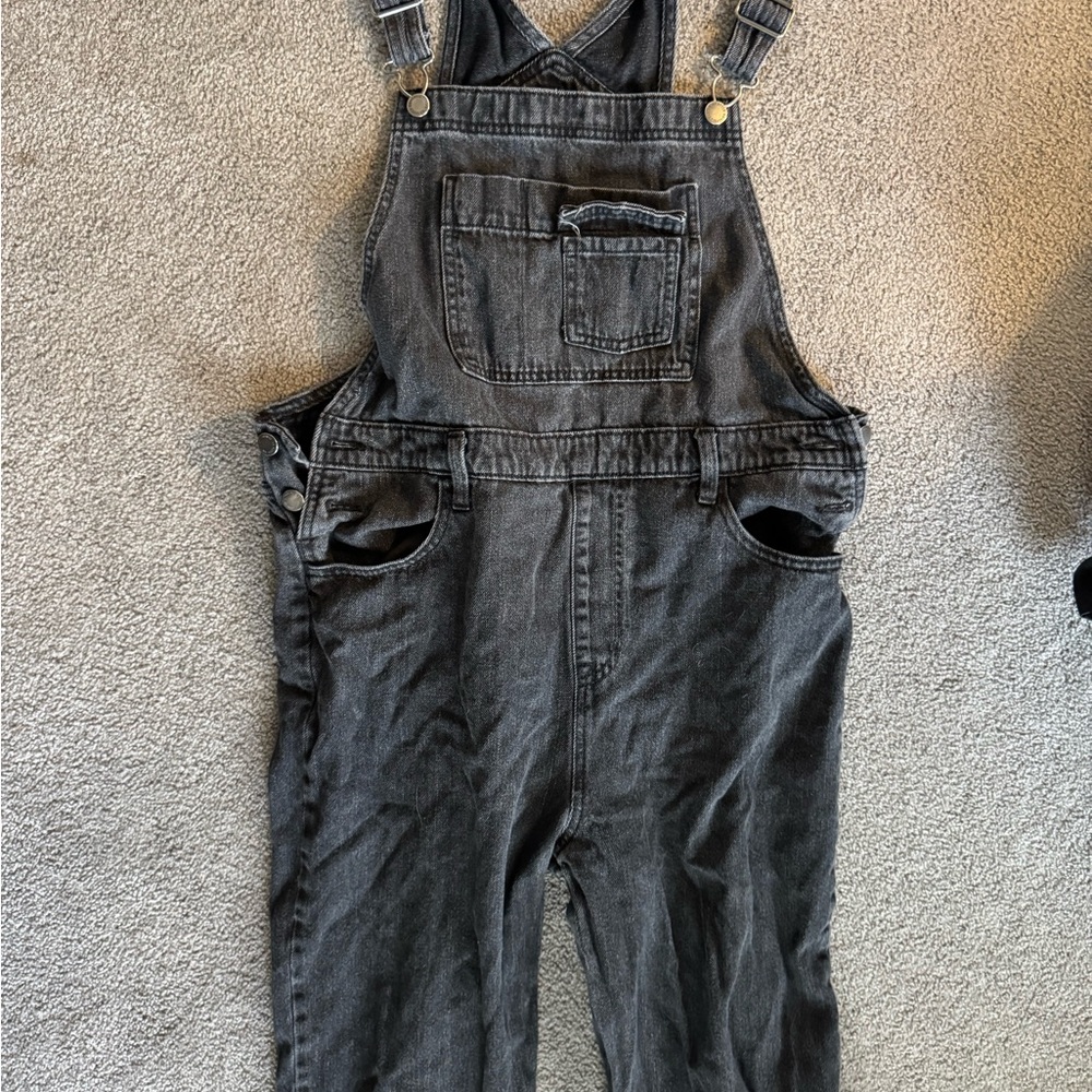 Universal Thread Black Denim Overalls